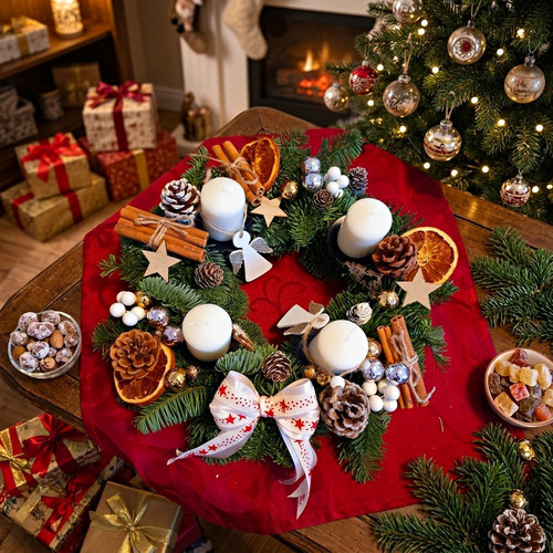 Wunderschöner adventskranz - wunderschöner,