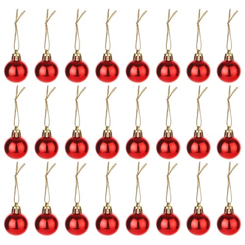 Mini weihnachtskugeln - mini, 24