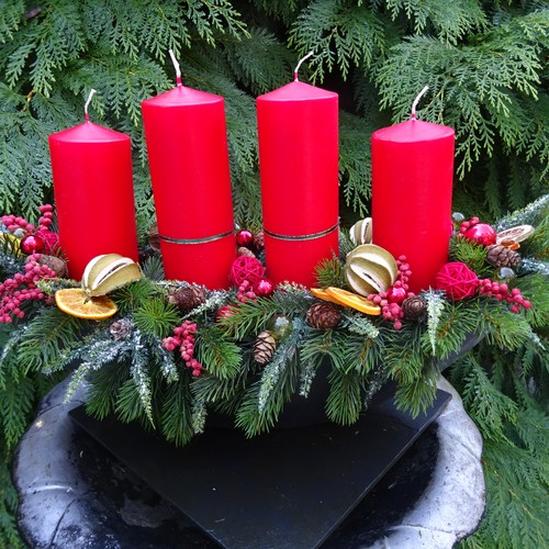 Adventsgesteck adventskranz - adventsgesteck,