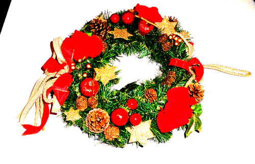 Tür wandkranz adventskranz - tür,