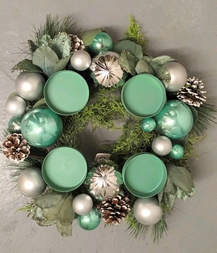Adventskranz mint türkis - adventskranz,