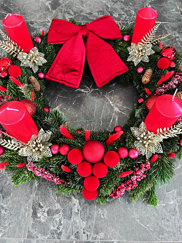 Künstlicher adventskranz - künstlicher, ca