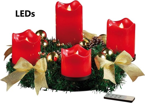 Neu adventskranz led - led, kerzen