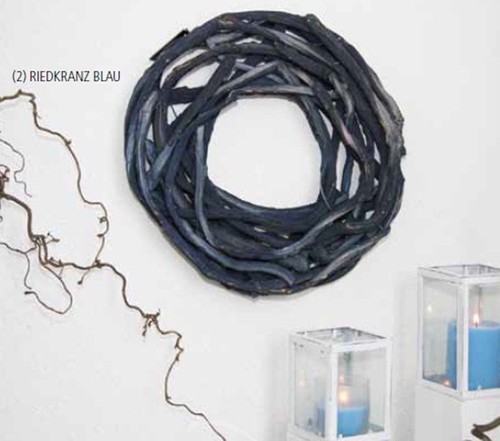 Riedkranz blau dekokranz kranz - riedkranz,