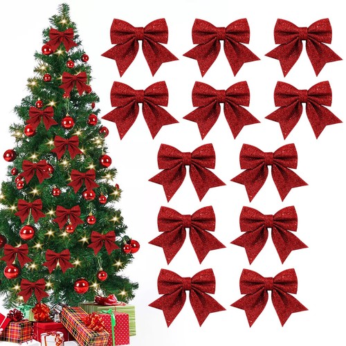 Weihnachtsbaum deko schleifen - weihnachtsbaum,