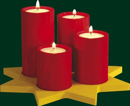 Adventskranz stumpenlicht - adventskranz,