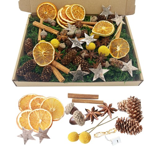 Adventskranz deko set - adventskranz,